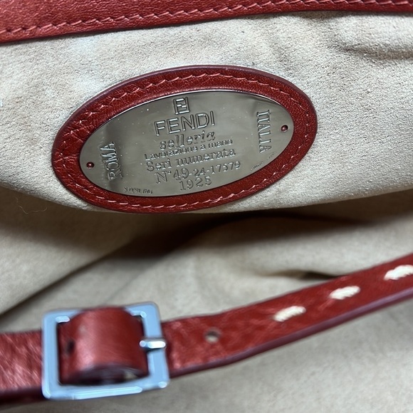 Fendi Selleria Metallic Rust Color Shoulder Bag - Picture 11 of 13
